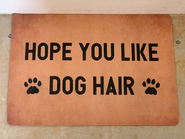 Hope you like dog hair door mat