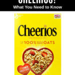 front of a Cheerios cereal box
