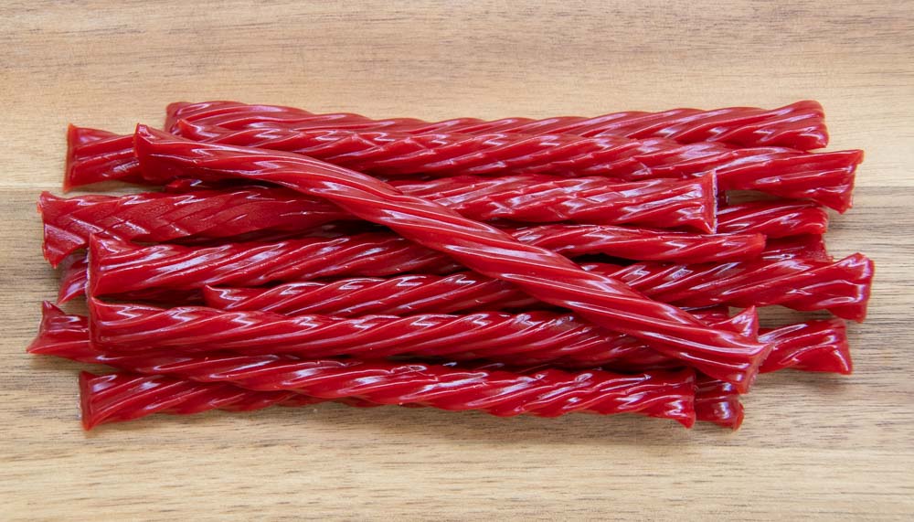 a stack of Twizzlers candy