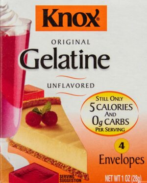 the front of a Knox Gelatin package
