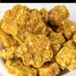 a bowl of homemade 3 ingredient dog treats