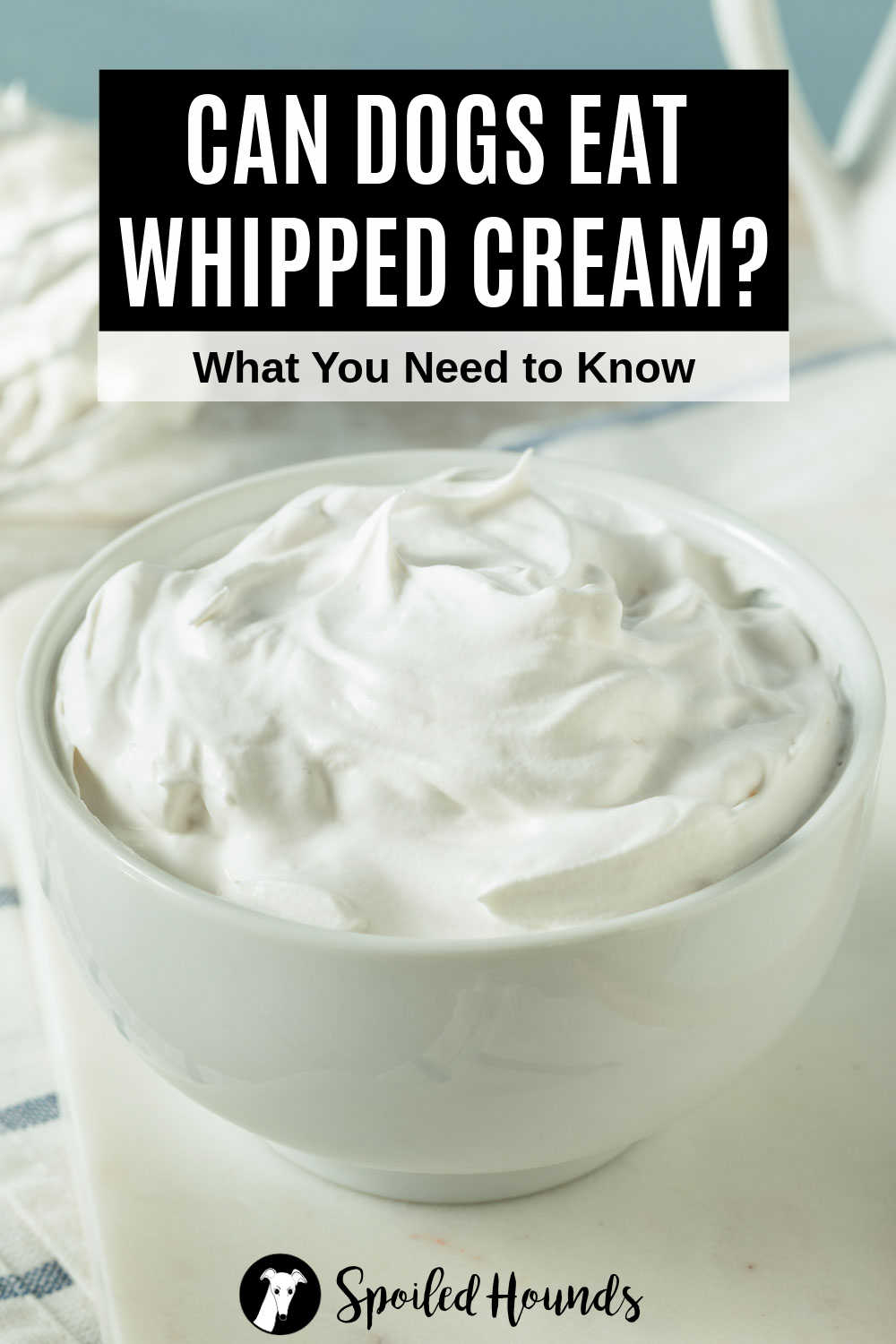 whipped cream in a bowl on a table