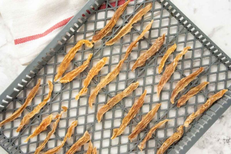 Homemade Dehydrated Chicken Jerky for Dogs Spoiled Hounds