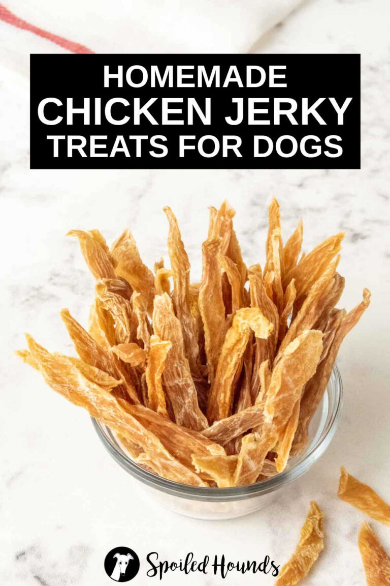 Homemade Dehydrated Chicken Jerky for Dogs - Spoiled Hounds