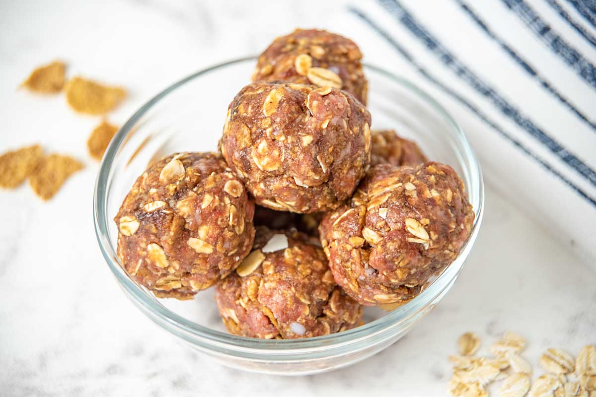 a bowl of satin balls for dogs