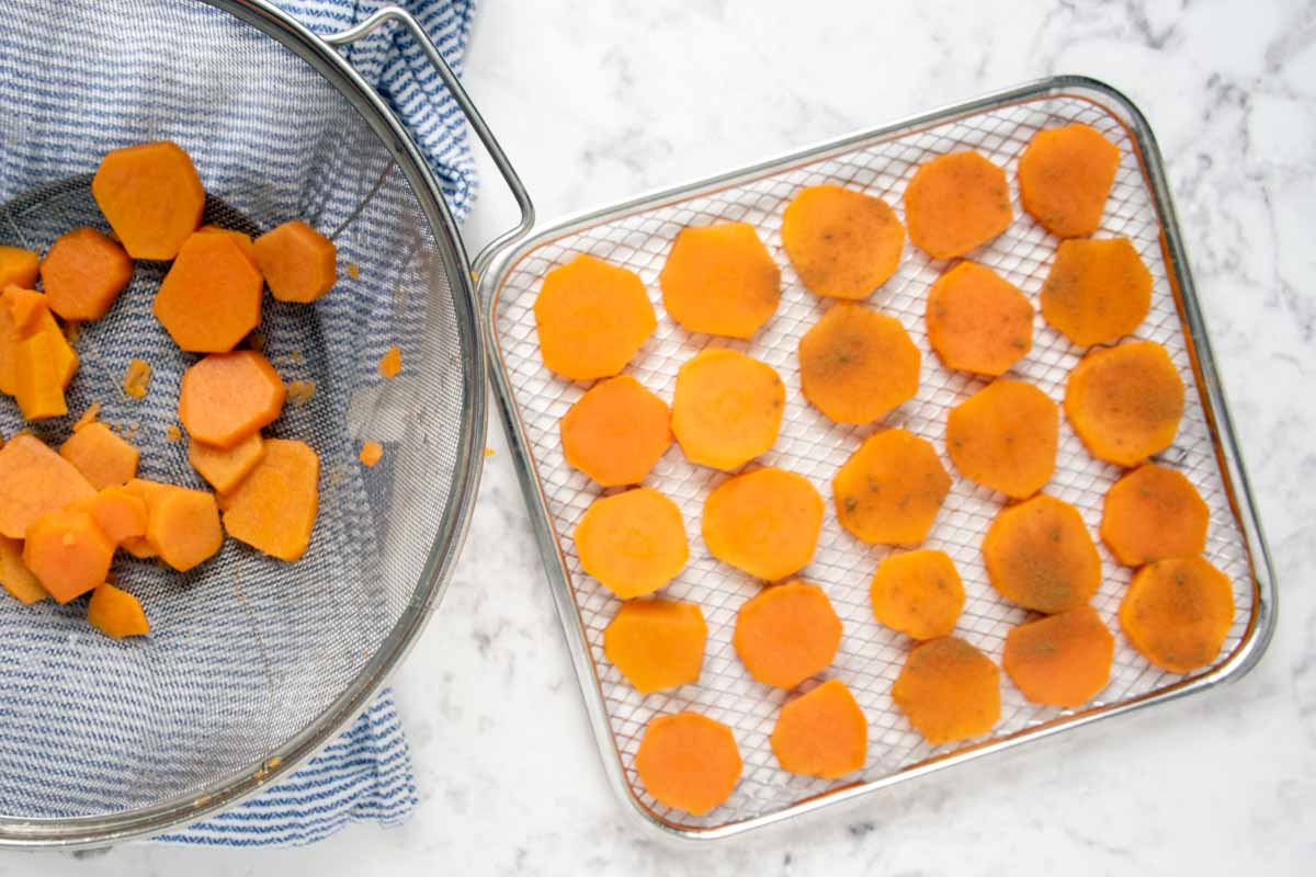 Sweet Potato Dog Chews (Dehydrator, Air Fryer, & Oven) Spoiled Hounds