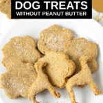 baked dog treats without peanut butter on a plate.