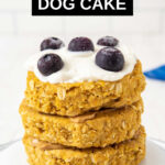 no bake dog layer cake.
