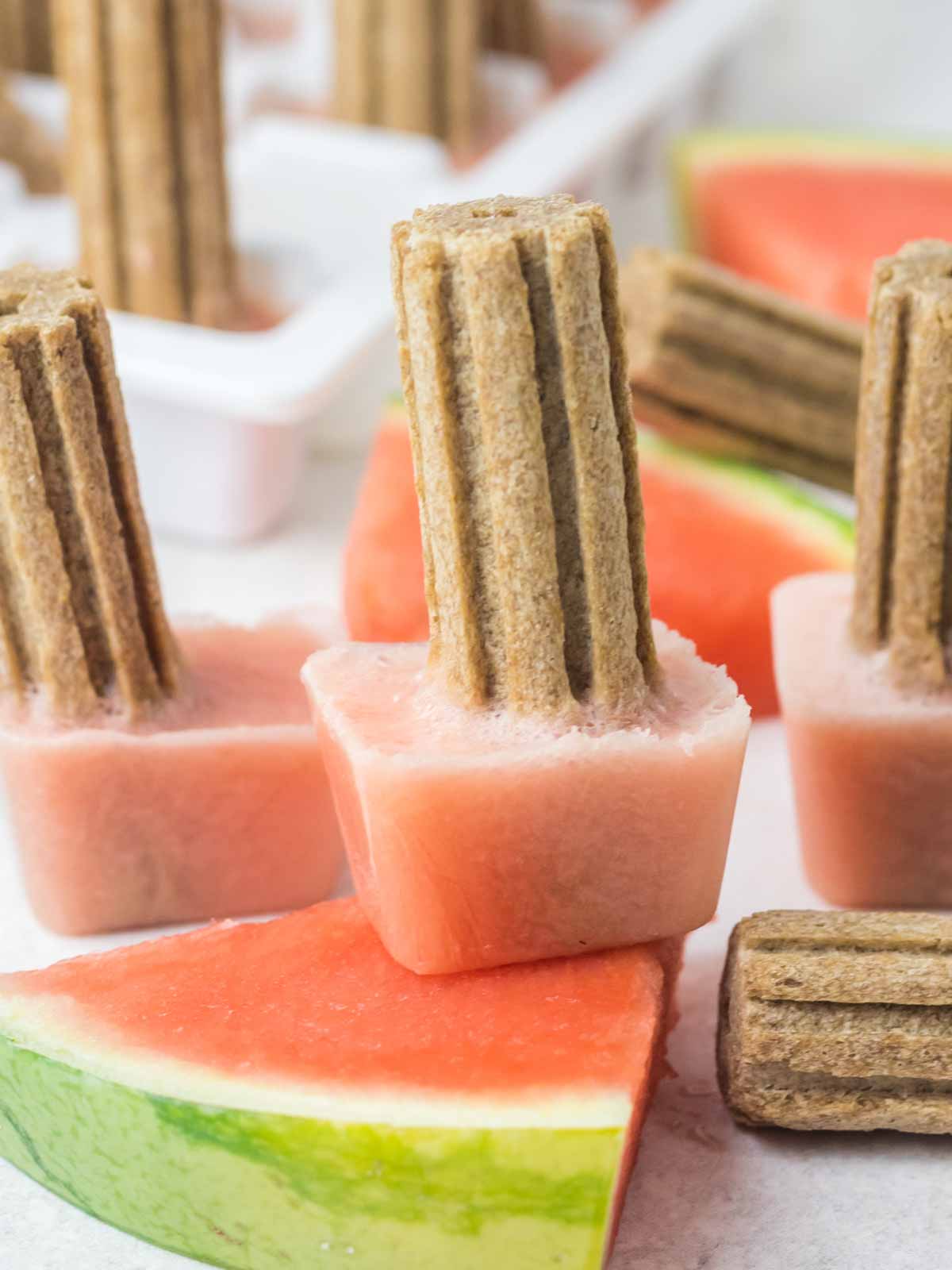 watermelon pupsicles and fresh watermelon.