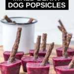 mixed berry popsicles for dogs.