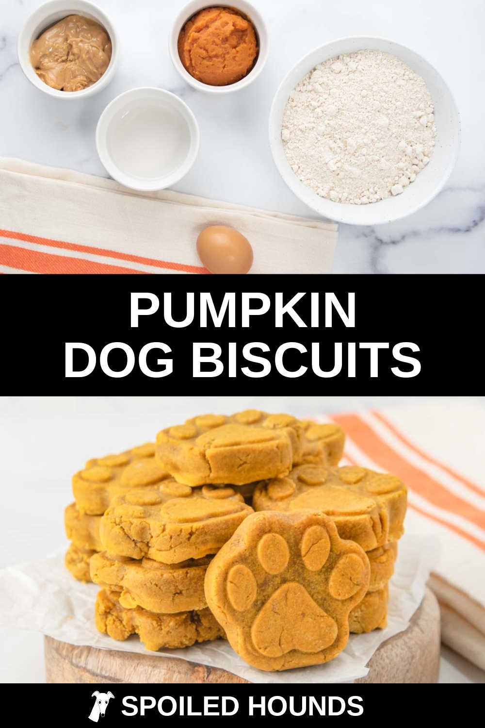 Easy Pumpkin Dog Biscuits Recipe Spoiled Hounds