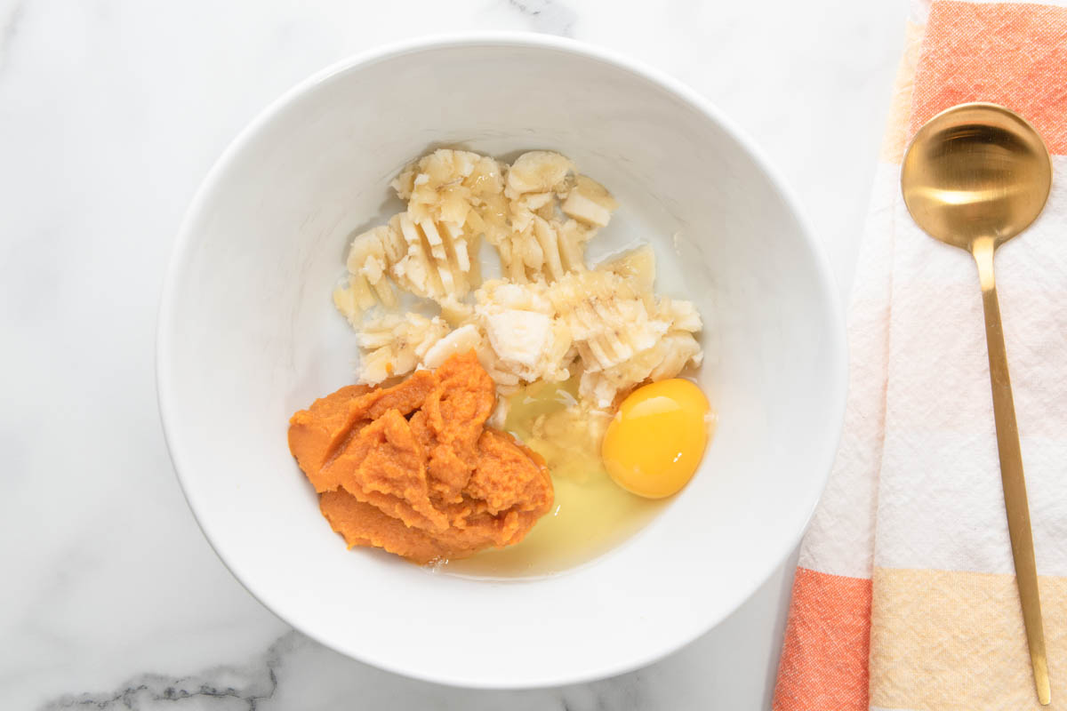 Picture of Easy Banana Pumpkin Dog Treats Recipe - Spoiled Hounds