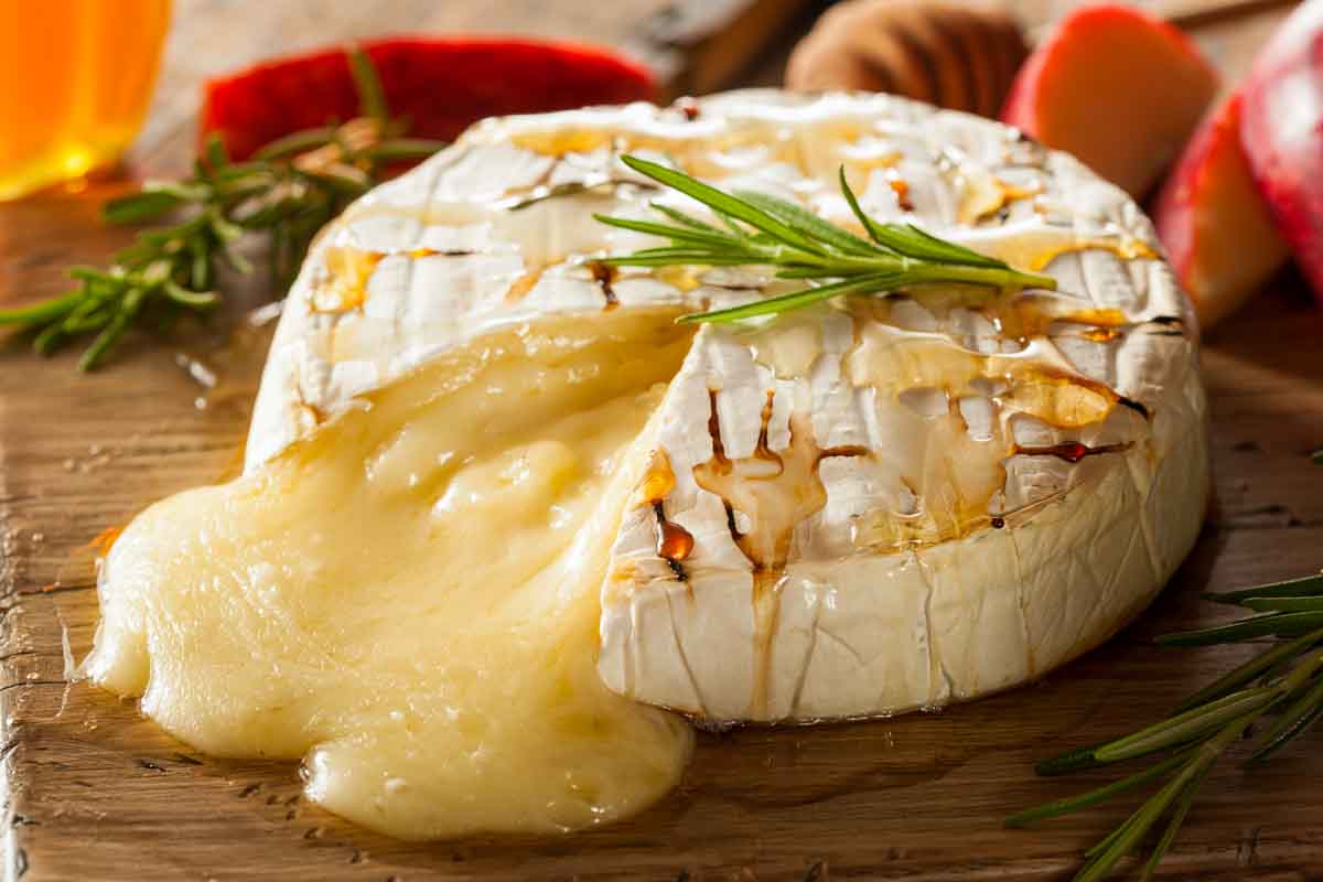 baked brie cheese.