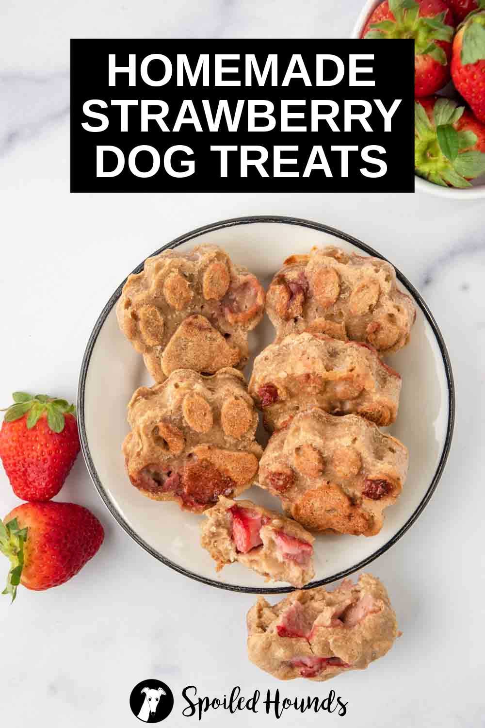 Easy Strawberry Dog Treats Recipe - Spoiled Hounds