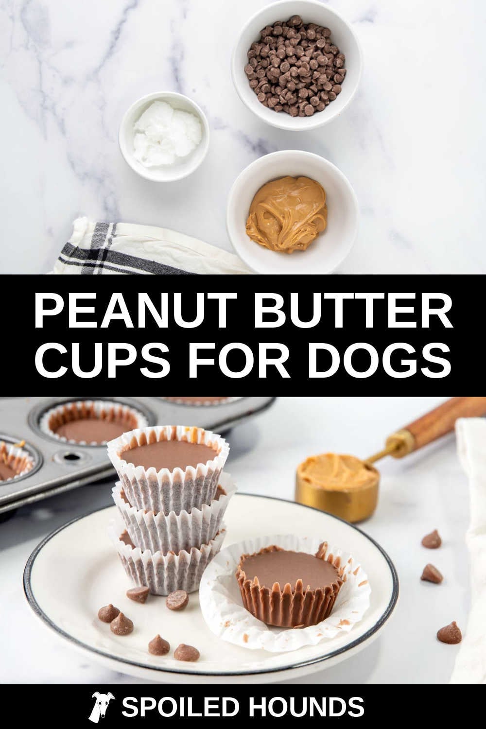 Homemade Peanut Butter Cups for Dogs - Spoiled Hounds