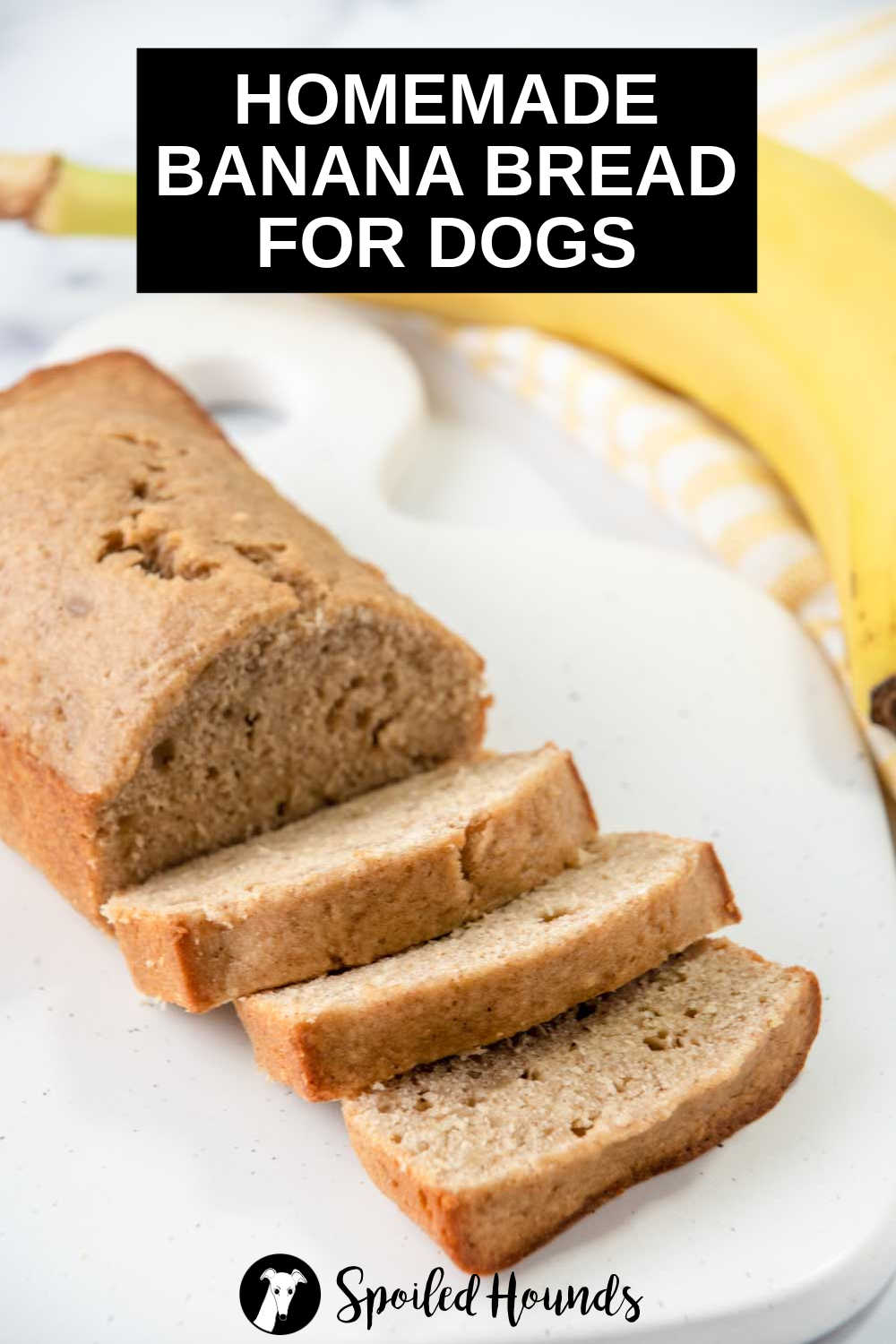 View of Easy Banana Bread For Dogs Recipe - Spoiled Hounds