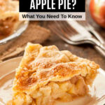A slice of traditional apple pie.
