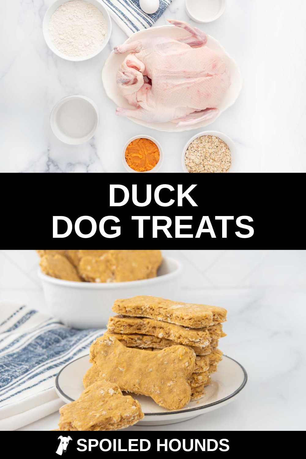Homemade Duck Dog Treats - Spoiled Hounds