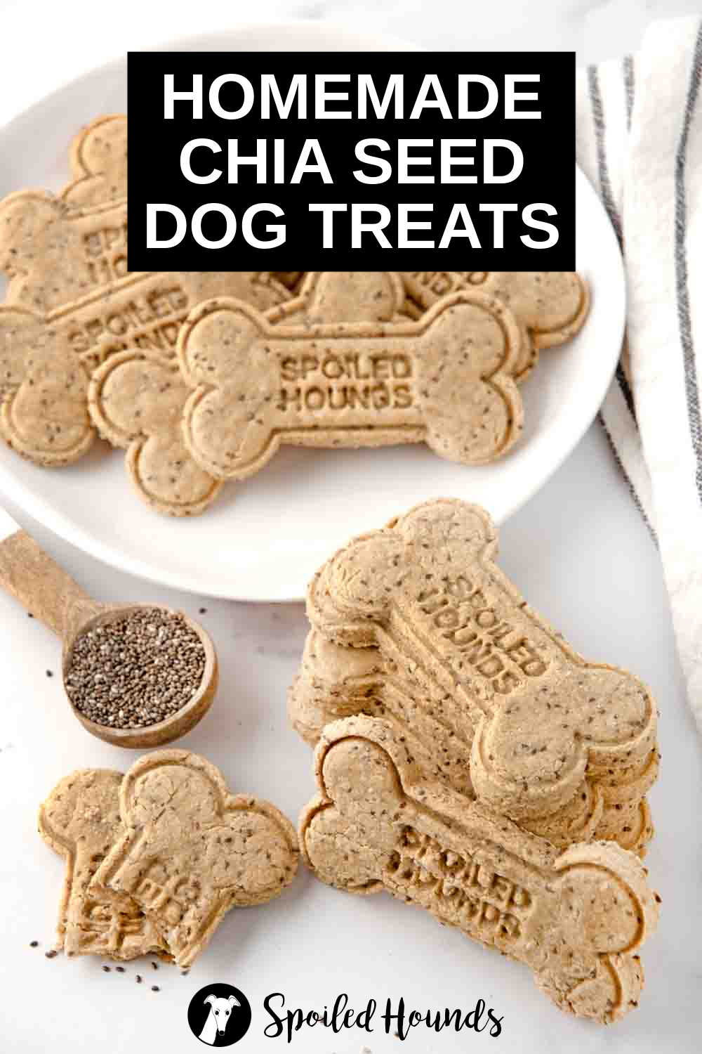 Homemade Chia Seed Dog Treats - Spoiled Hounds - Dog Food With Lentil And Chia Seed Blend