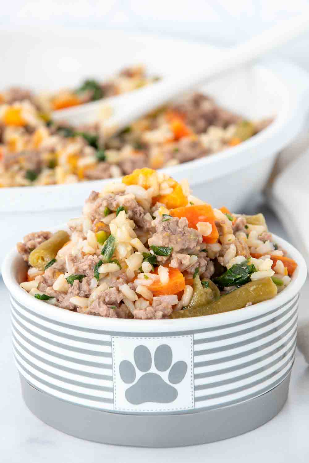 Homemade ground beef dog food best sale