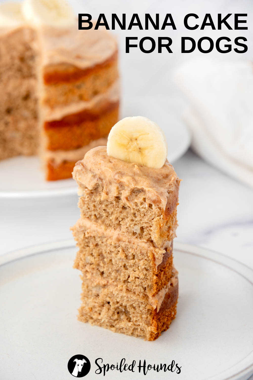 View of Banana Cake for Dogs
