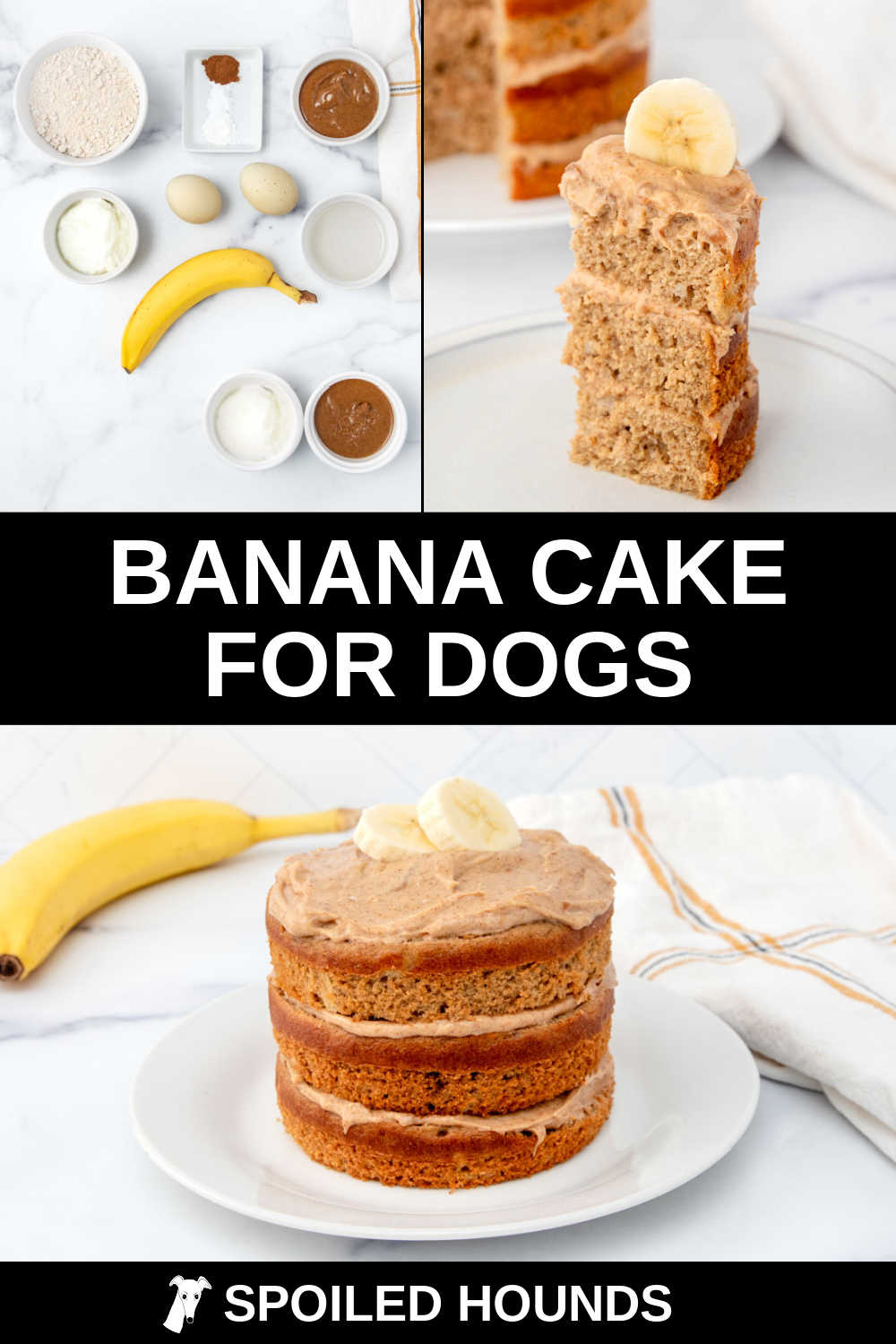 Image showcasing Banana Cake for Dogs