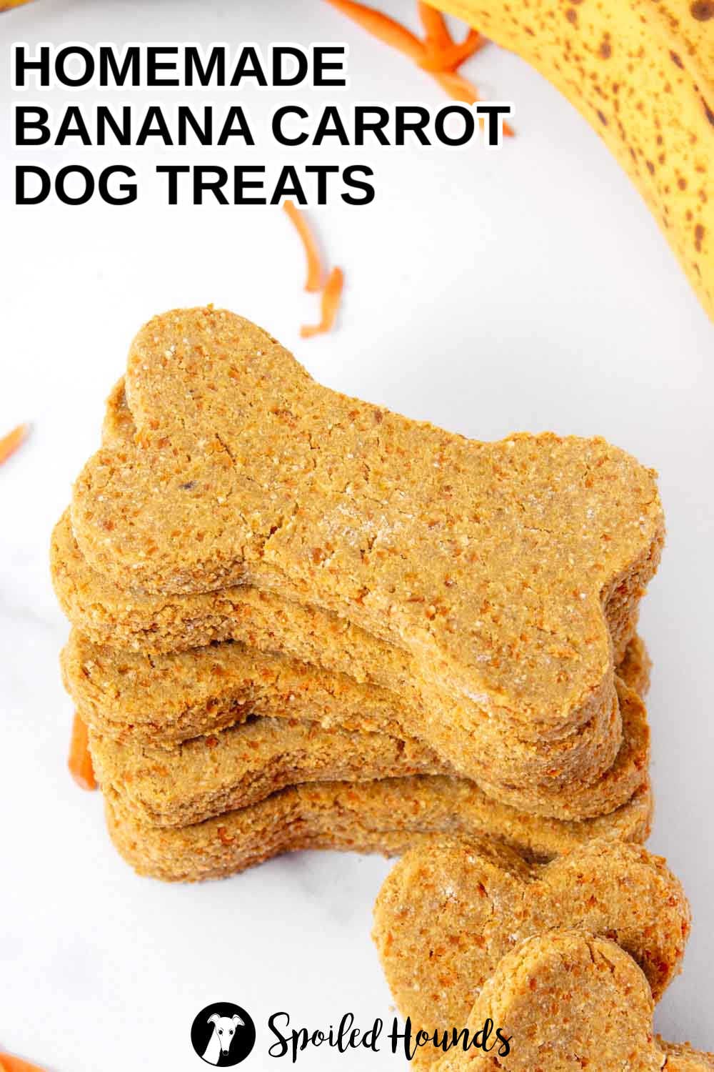 Image showcasing Banana Carrot Dog Treats