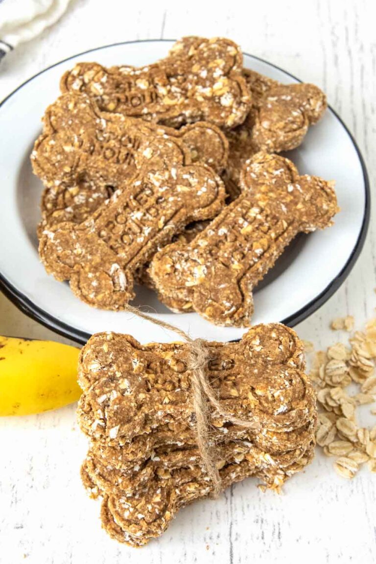 Image showcasing Homemade Banana Oatmeal Dog Treats
