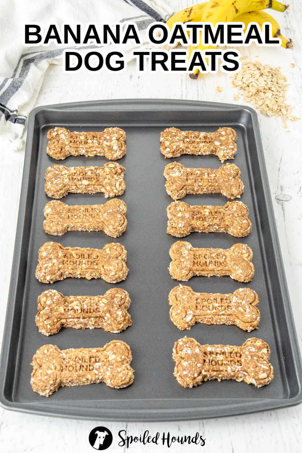 Image showcasing Homemade Banana Oatmeal Dog Treats