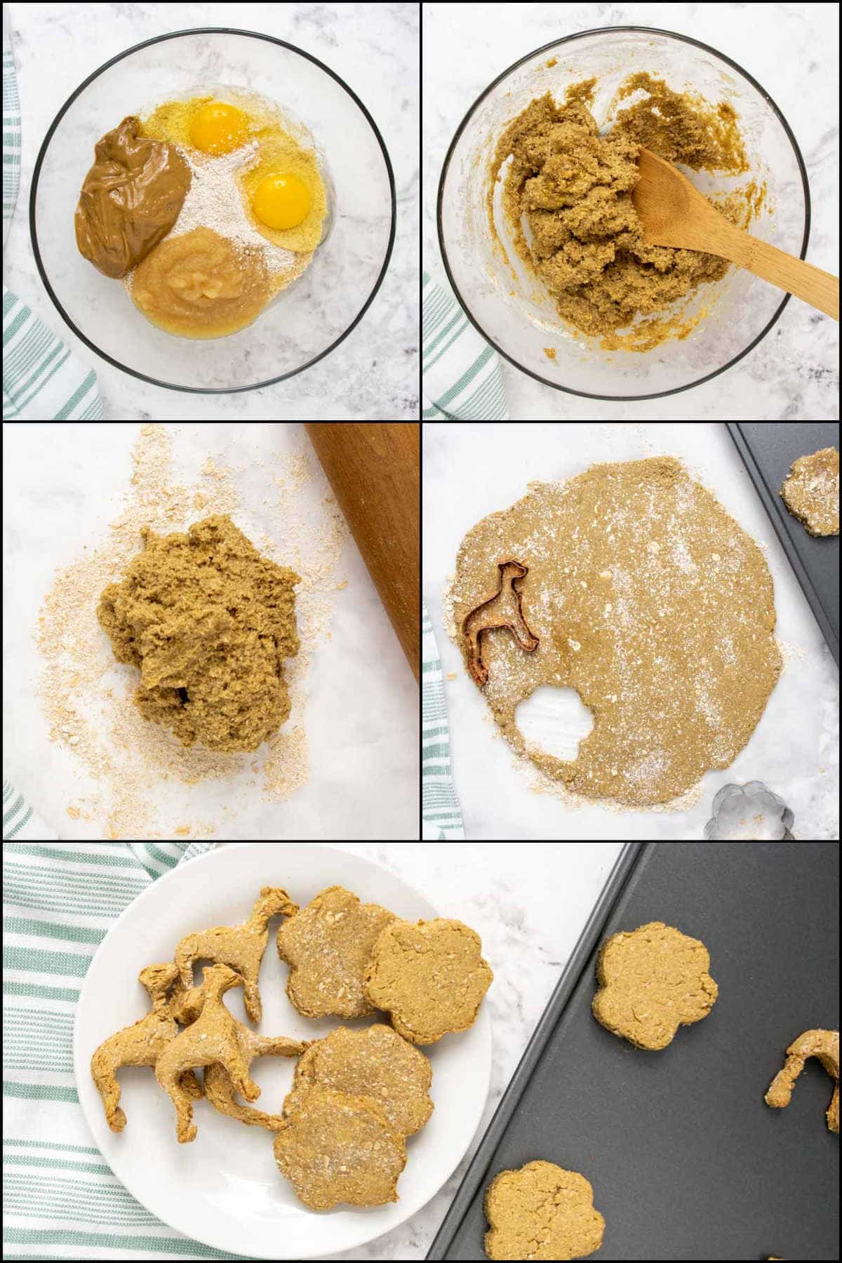 Making dog treats without peanut butter.