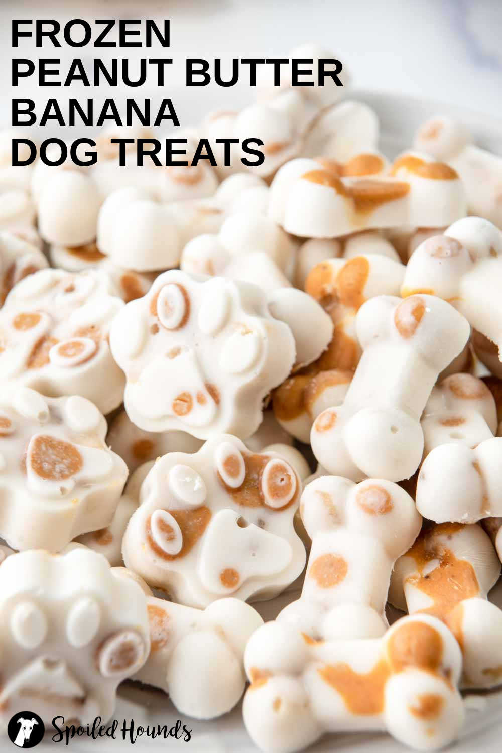 Image showcasing Frozen Peanut Butter Banana Dog Treats