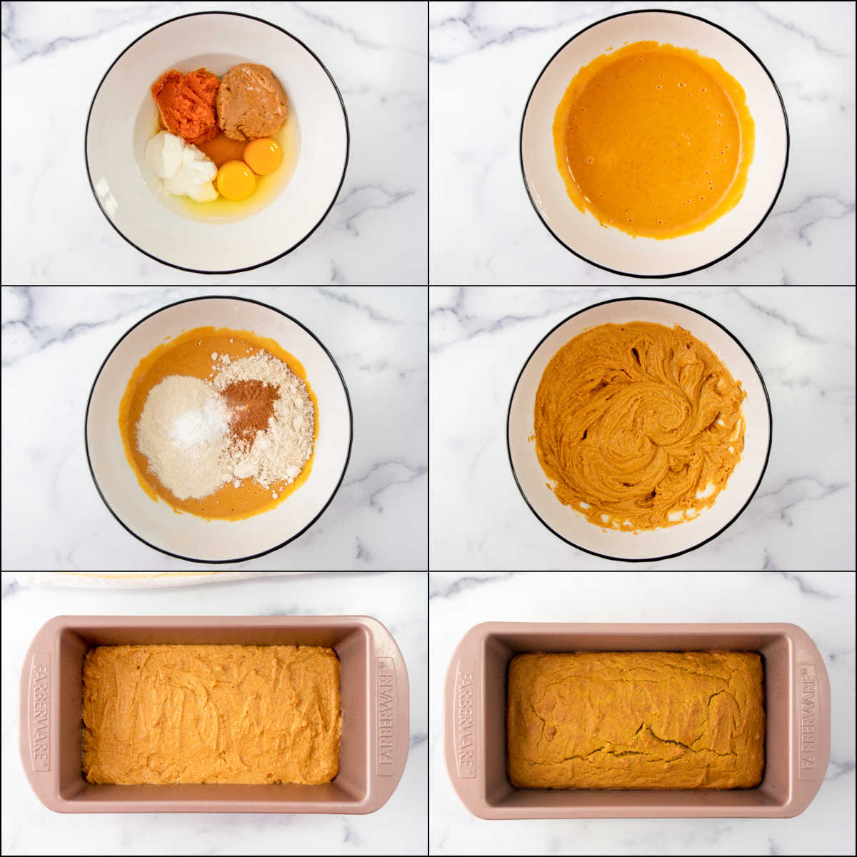 Making pumpkin dog cake.