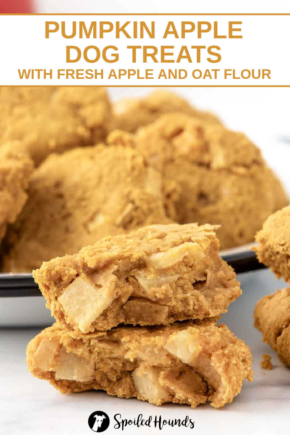 Image showcasing Pumpkin Apple Dog Treats