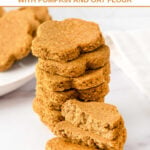 Stacks of homemade sardine dog treats.