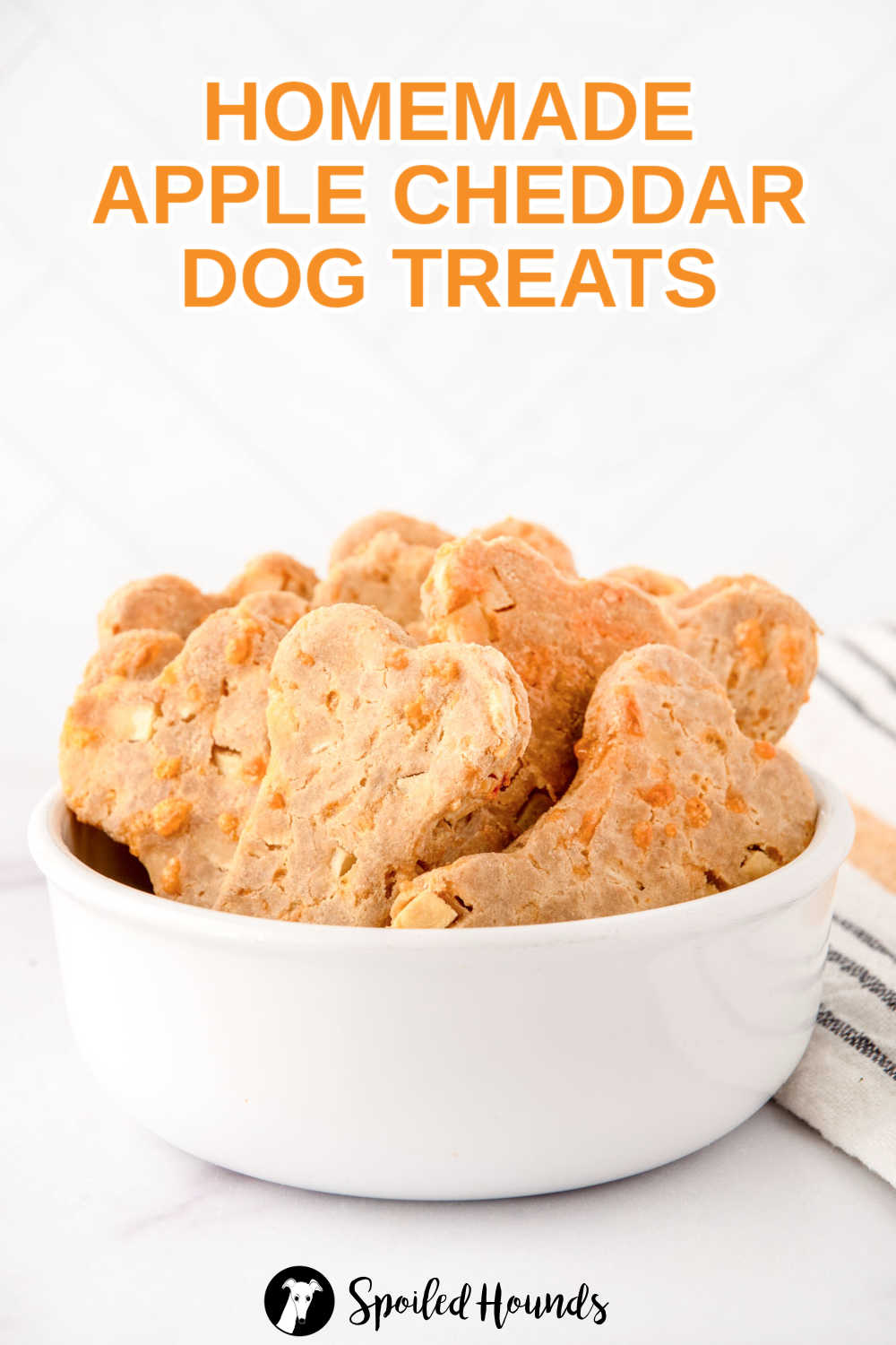 View of Homemade Apple Cheddar Dog Treats Your Pup Will Love