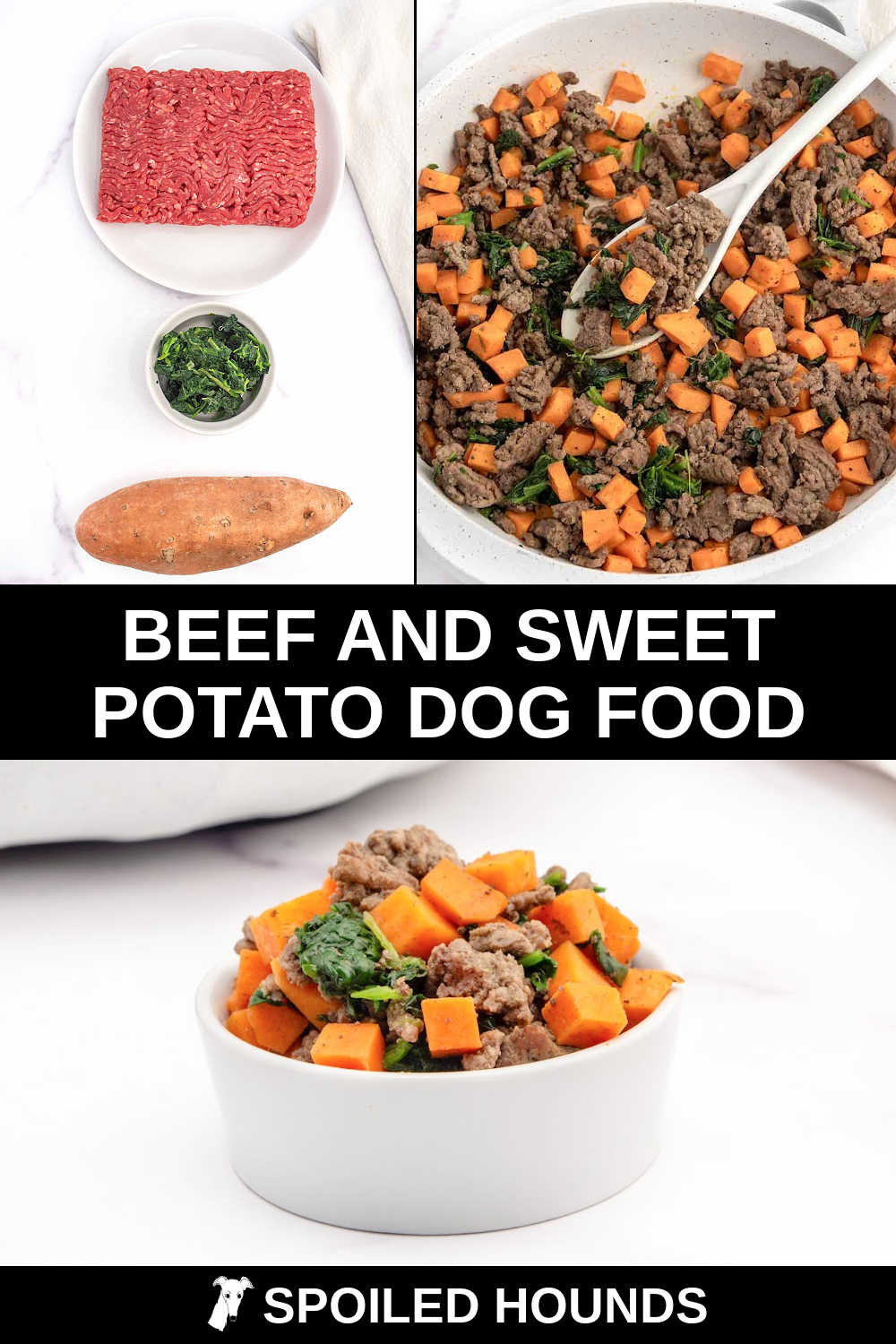 Picture of Beef and Sweet Potato Dog Food - Easy Skillet Recipe