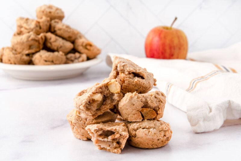 Mini Apple Muffins for Dogs with Oats and Cinnamon
