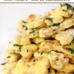 Homemade egg bites for dogs piled on a plate.