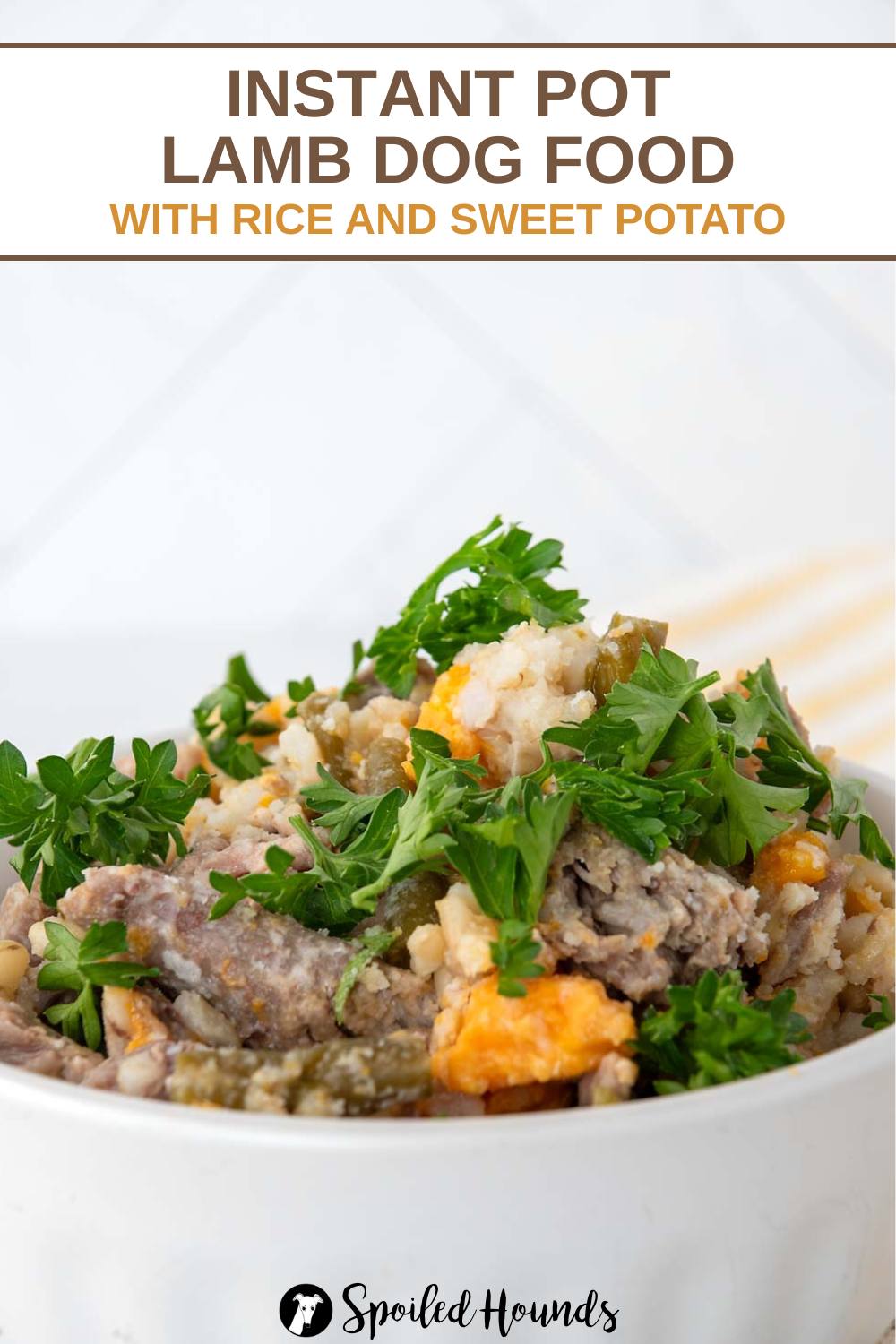Image showcasing Instant Pot Lamb Dog Food