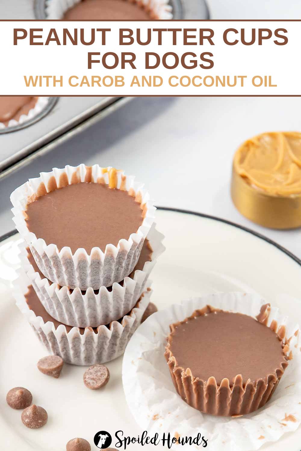 Homemade Peanut Butter Cups for Dogs - Spoiled Hounds
