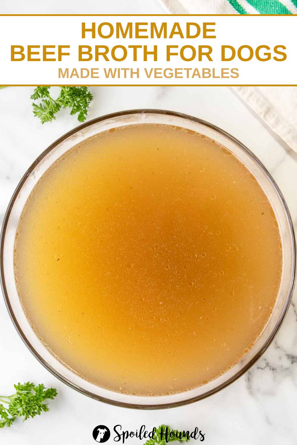 Image showcasing Beef Broth for Dogs Recipe (Slow Cooker, Instant Pot & Stovetop)