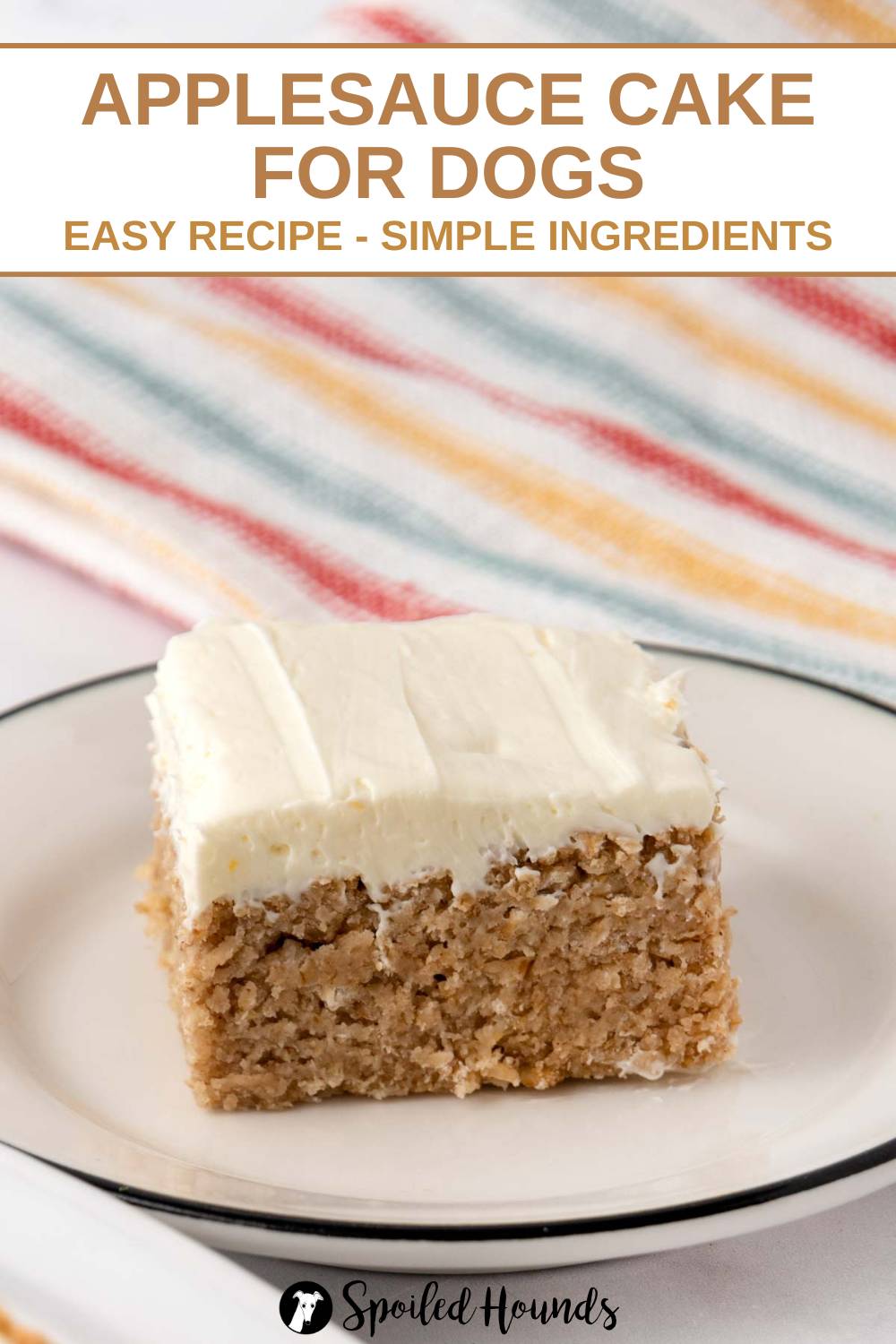 View of Homemade Applesauce Cake for Dogs (Easy Recipe)