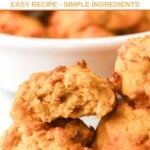 Air fryer sweet potato egg bites for dogs with cheese.