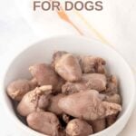 A bowl of cooked chicken hearts.